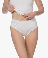 SPANX® Cotton Comfort Light Shaping Thong - White