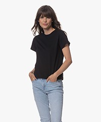 Denham Emi Cotton T-shirt - Black