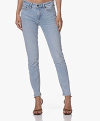 Drykorn Need Distressed Stretch Skinny Jeans - Light Blue