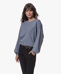 Drykorn Gadessy Lyocell Sweatshirt - Off - Blue