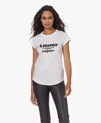 Zadig & Voltaire Skinny Amour Toujours T-shirt - Wit