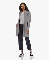 Sibin/Linnebjerg Zuni Lang Open Vest - Sweat Grey