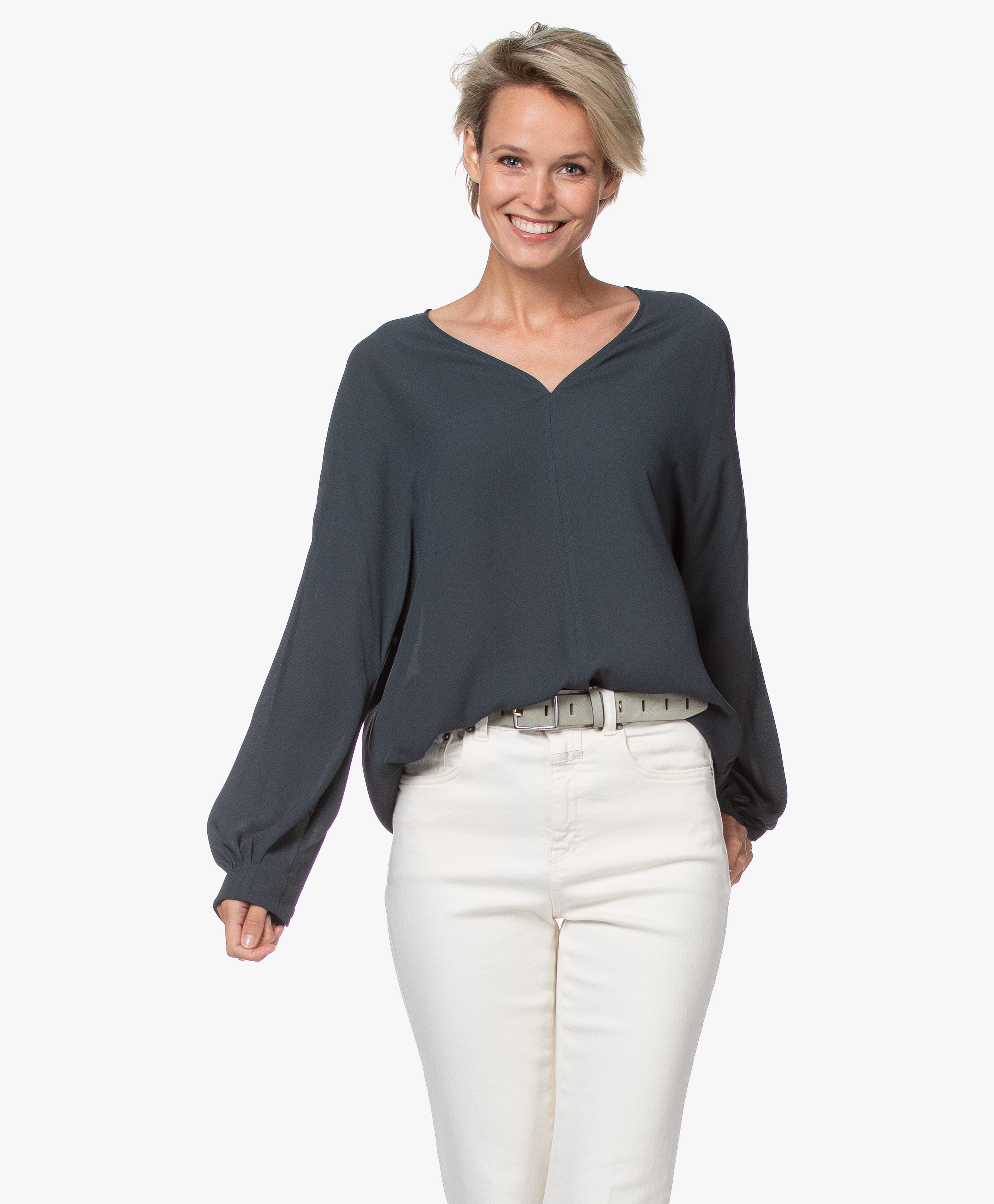 filippa k satin crepe top