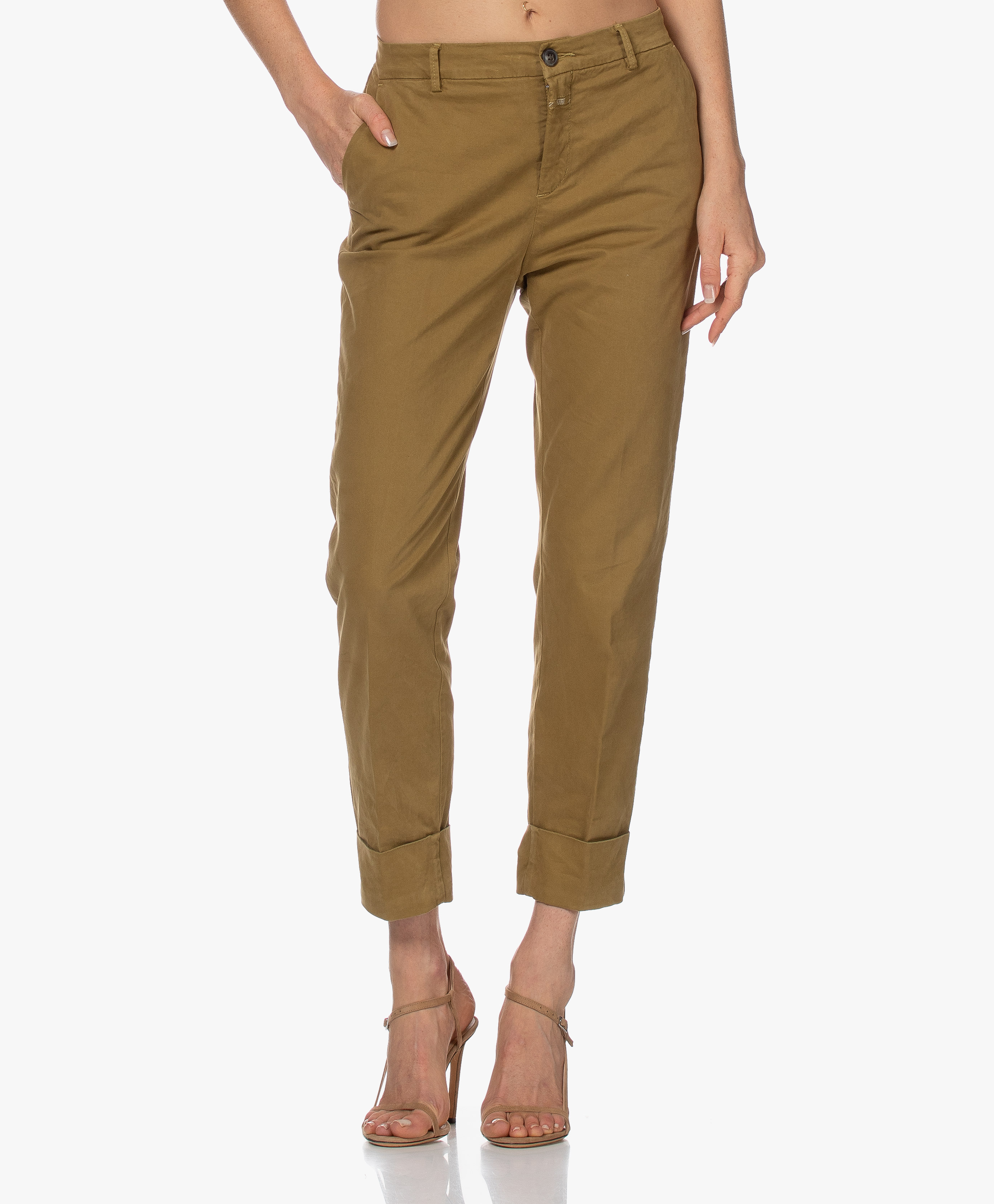 Closed Stewart Cotton and Modal Blend Pants - Golden Brown - c91796-32w ...
