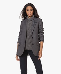 Zadig & Voltaire Viva Chine Strass Blazer - Grijs Mêlee