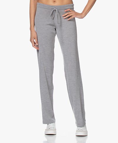 Sibin/Linnebjerg Tillie Merino Knitted Pants - Sweat Grey