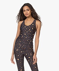 Deblon Sports Zoe Compressie Top - Leopard Taupe