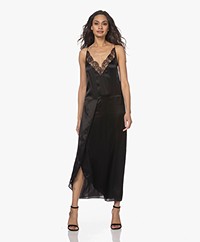 IRO Bedira Silk Slip Dress - Black