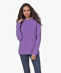 Sibin/Linnebjerg Freja Knitted Hooded Sweater - Clear Purple