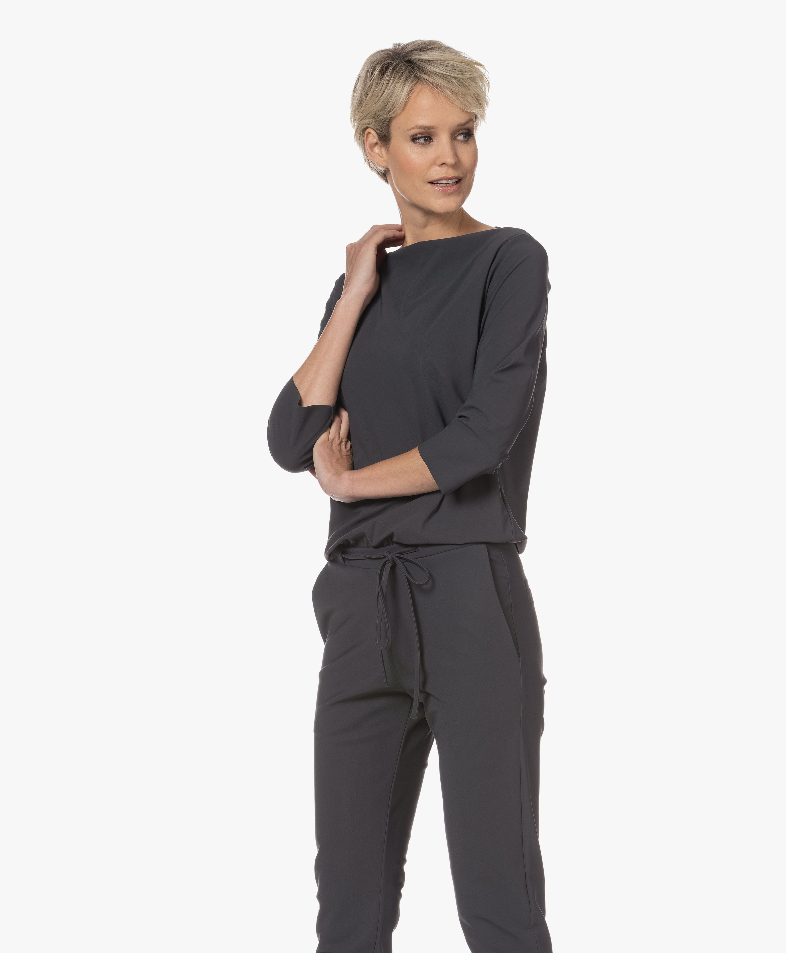 Studio .ruig Oeke Tech Jersey Jumpsuit - Antraciet - Oeke Antracite