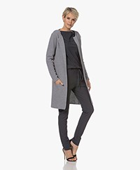 Sibin/Linnebjerg Mary Merinomix Open Vest - Grijs