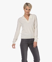 Closed Wool-Cashmere Knitted Polo Sweater - Ivory