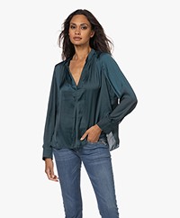 Zadig & Voltaire Tink Japanese Satin Blouse - Peacock