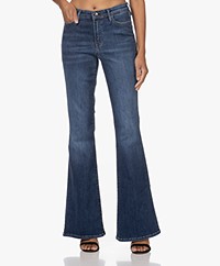 Denham Jane High-rise Flared Jeans - Blauw