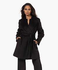 Filippa K Edina Half-length Wool Coat - Black
