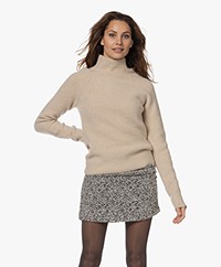 extreme cashmere N°083 Sailor Cashmere Blend Turtleneck Sweater - Latte