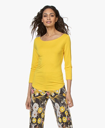 no man's land Cropped Sleeve T-Shirt - Buttercup