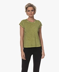 Repeat Modal-Katoen T-shirt - Lime