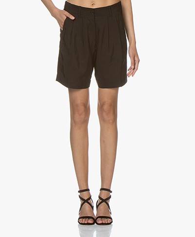 forte_forte Pleated Shorts - Black