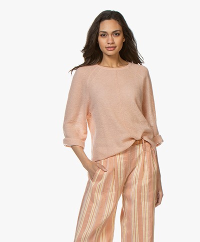 By Malene Birger Knitted Boxy Sweater - Pink Sand