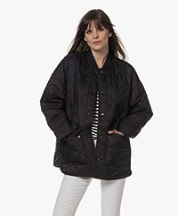 Closed Quilted Liner Jacket - Black