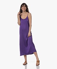 American Vintage Widland Crepe Satin Slip Dress - Neon Purple