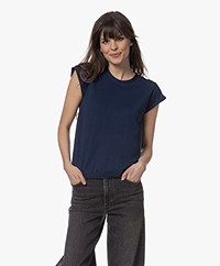 Repeat Cotton-Cashmere Knitted T-shirt - Marine