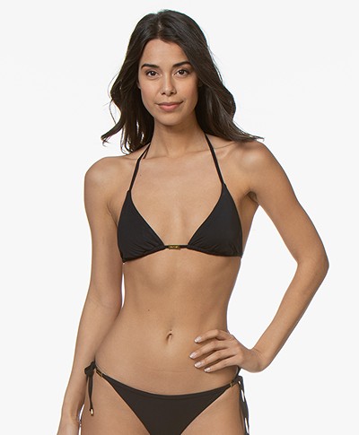 Calvin Klein Triangle Bikini Top - Black