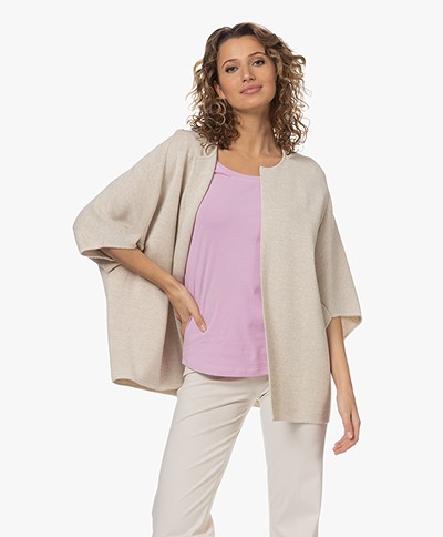 Sibin/Linnebjerg Evi Short Merino Wool Blend Cardigan - Kit