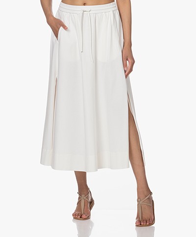 Closed Organic Cotton Jersey Midi Skirt - White