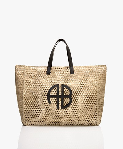 ANINE BING Large Rio Braided Seagrass Tote - Natural
