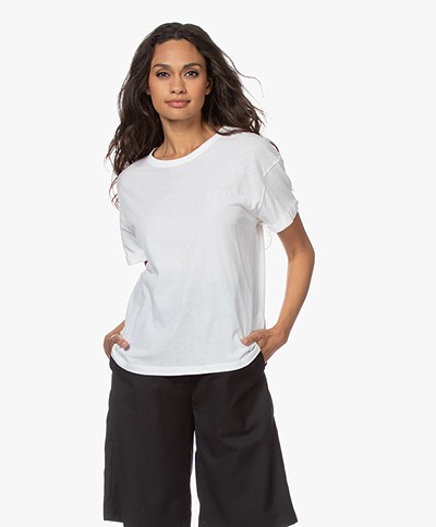 Drykorn Larima Cotton Jersey T-shirt - White