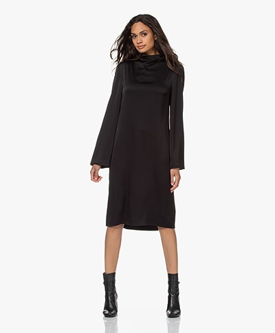 Filippa K Judy Dress with Flared Sleeves - Black
