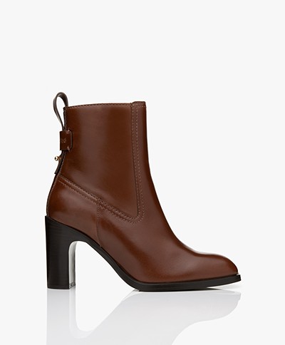 See by Chloé Heeled Ankel Boots - Rust