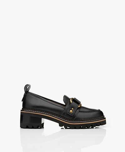 See by Chloé Chunky Sole Loafers - Black