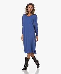 Sibin/Linnebjerg Francia Knitted Merino Wool Dress - Clear Blue