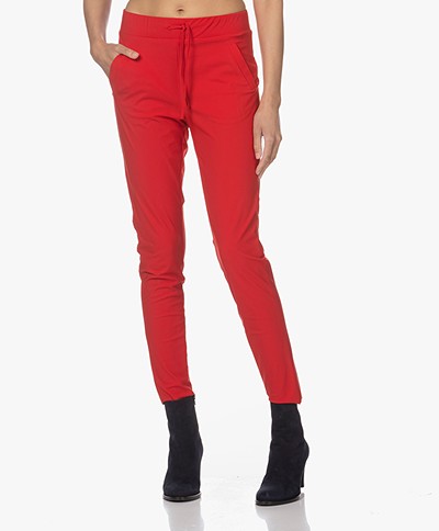 LaSalle Italian Tech Jersey Pants - Red