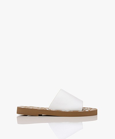See by Chloé Essie Leren Slippers - Wit