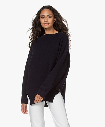 Closed Oversized Italian Wool Sweater - Dark Night