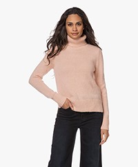 KYRA Skyler Mohair and Wool Blend Sweater - Coral Cloud