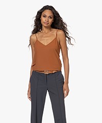 JapanTKY Tanka Travel Jersey Spaghetti Top - Copper