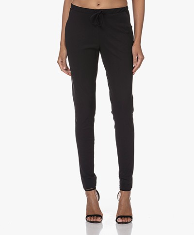 Woman By Earn Fae Tech Jersey Pants - Black