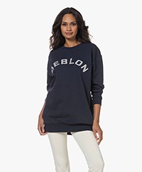 Deblon Sports Tosca Oversized Logo Sweatshirt - Navy