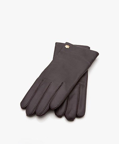 Rhanders Anna Lambs Leather Gloves - Plum