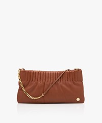 Rhanders Lambs Leather Cecilia Pouch - Cognac/Gold