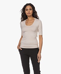 Majestic Filatures Soft Touch Ronde Hals T-shirt - Cloud 