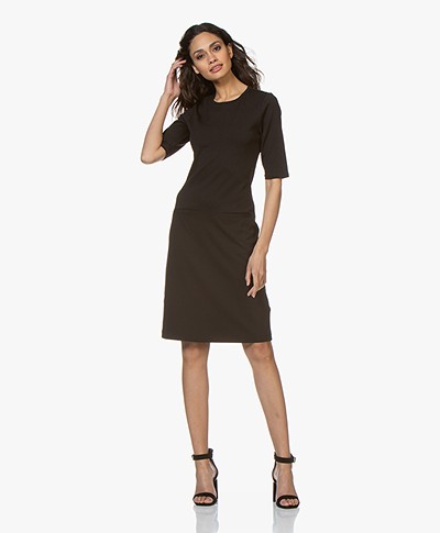 Filippa K Front Pocket Shift Dress - Black