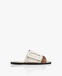 ATP Atelier Ceci Leather Buckle Sandals - Ice White