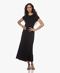 Drykorn Kalefi Ribbed Jersey Maxi Dress - Black
