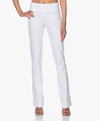 JapanTKY Zaya Flared Travel Jersey Broek - Wit